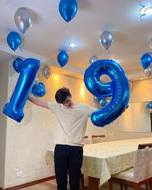 40 Inch Navy Blue 1 Balloon for First Birthday
