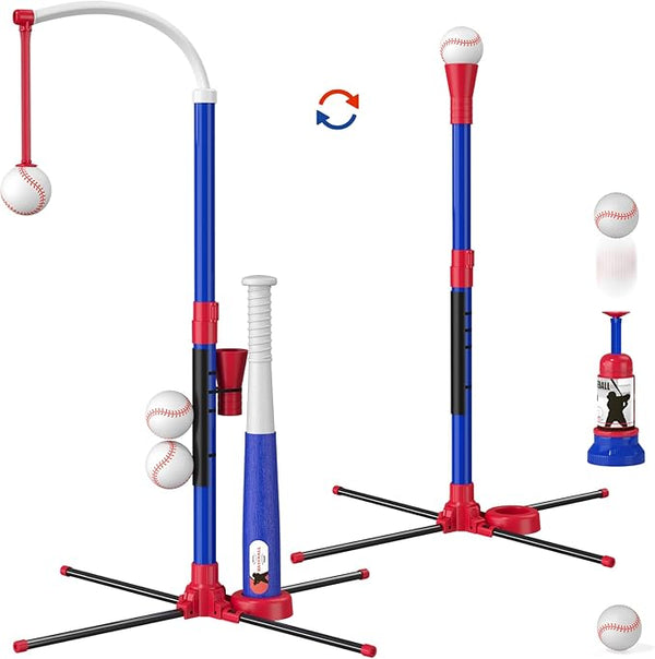 3-in-1 Baseball Set for Kids 3-5 - Tee Ball Stand