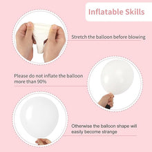 RUBFAC 129pcs White Balloons