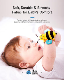 Infinno Baby Wrist Rattle Socks and Foot Finder Set