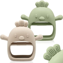 ChooKaChoo 2 Pack Baby Teething Toy Silicone Teething Mitten for Babies Over 3 Months