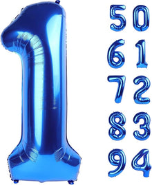 40 Inch Navy Blue 1 Balloon for First Birthday