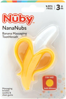 Nuby Nananubs Banana Massaging Teether – Baby Teething Toys 3 Months and Up