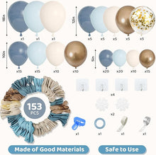 Amandir 153pcs Dusty Blue Balloon Garland Arch Kit
