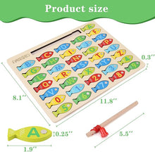 Magnetic Wooden Fishing Game Toy for Toddlers