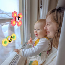 ALASOU 3PCS Suction Cup Spinner Toys for 1 2 Year