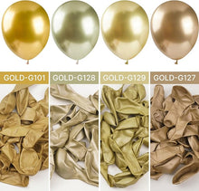 PartyWoo Gold Balloons 50pcs