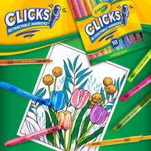 Crayola Clicks Retractable Tip Markers (10ct)