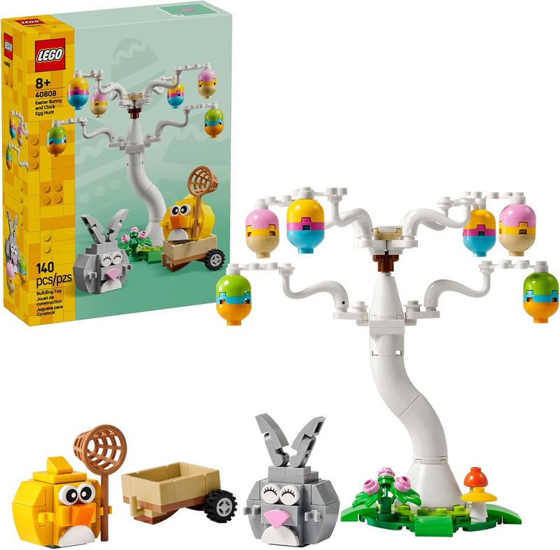 LEGO Easter Bunny and Chick Egg Hunt Building Toy for Girls & Boys