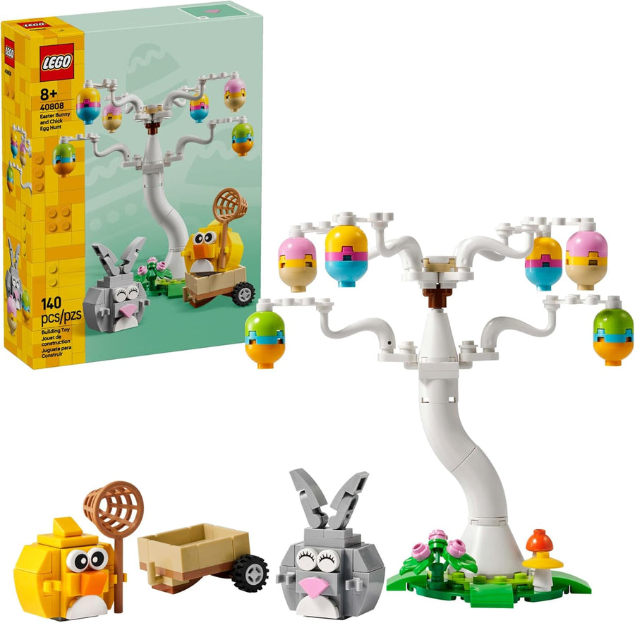 LEGO Easter Bunny and Chick Egg Hunt Building Toy for Girls & Boys