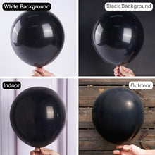 PartyWoo Black Balloons 140 pcs