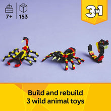 LEGO Creator 3 in 1 Wild Animals Surprising Spider Toy
