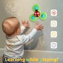 ALASOU 3PCS Suction Cup Spinner Toys for 1 2 Year