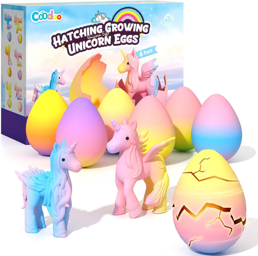 Coodoo Unicorn Hatching Rainbow Eggs for Kids