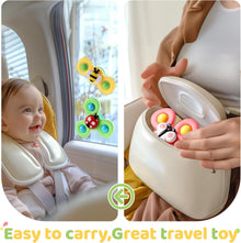 ALASOU 3PCS Suction Cup Spinner Toys for 1 2 Year
