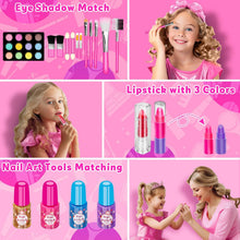 Hollyhi 58 Pcs Kids Makeup Kit for Girl