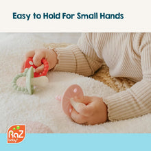 RaZbaby Soft Silicone Infant & Baby 3M+ Teether Toy Massaging Bristles Teething Relief Pacifier