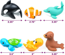 Tub Works® Marine™ Mold Free Bath Toys, 6 Pack