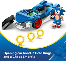LEGO Sonic The Hedgehog Sonic: Speedster Lightning Race Car Toy for Boys & Girls