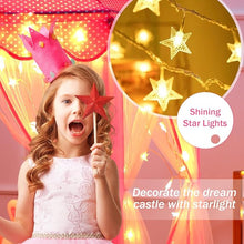 Monobeach Princess Play Tent for Girls with Star Lights, 55" x 53"