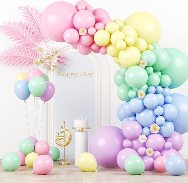130pcs Pastel Balloons