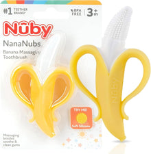 Nuby Nananubs Banana Massaging Teether – Baby Teething Toys 3 Months and Up