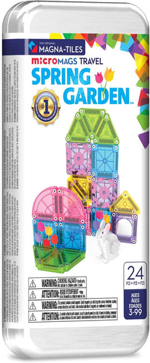 Magna-Tiles microMAGS 24-Piece Spring Garden Travel Set