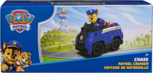 PAW Patrol, Chase’s Patrol Cruiser, Toy Car with Collectible Action Figure