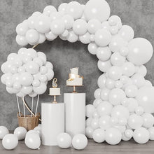 RUBFAC 129pcs White Balloons