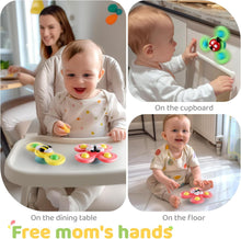 ALASOU 3PCS Suction Cup Spinner Toys for 1 2 Year
