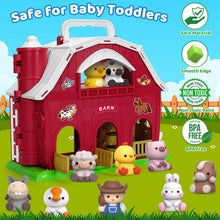 Aigybobo Farm Animals Big Barn Toys for 1 2 3 Year Old