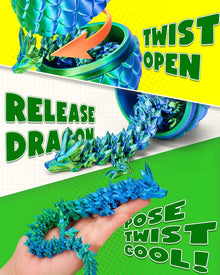 TBOLINE 12" 3D Printed Dragon Egg