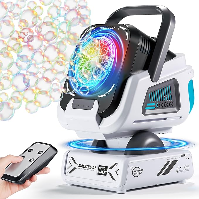 Upgraded Bubble Machine with Remote Control