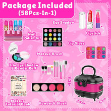 Hollyhi 58 Pcs Kids Makeup Kit for Girl
