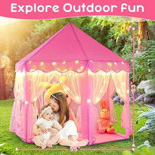 Monobeach Princess Play Tent for Girls with Star Lights, 55" x 53"