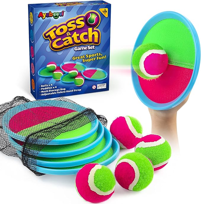 Ayeboovi Toss and Catch Ball Game for Kids Outdoor Beach & Yard Toy