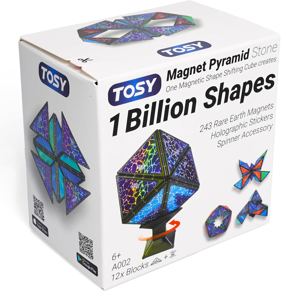 TOSY Magnet Pyramid Stone - 1 Cube Transforms into 1 Billion Shapes