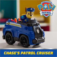 PAW Patrol, Chase’s Patrol Cruiser, Toy Car with Collectible Action Figure