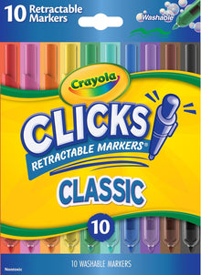 Crayola Clicks Retractable Tip Markers (10ct)