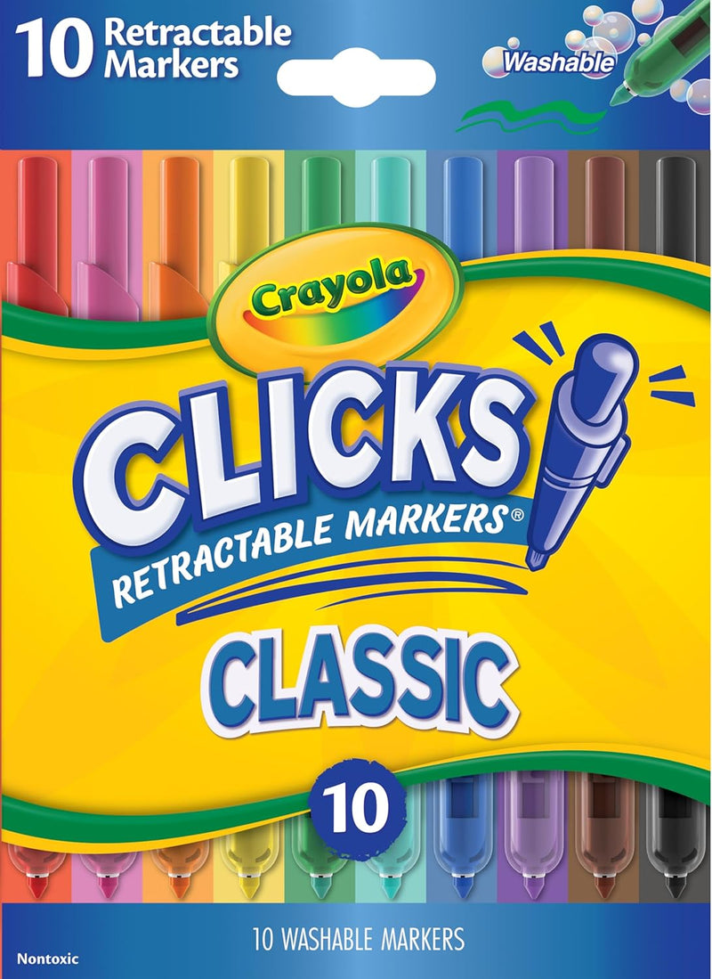 Crayola Clicks Retractable Tip Markers (10ct)