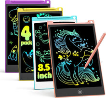 TECJOE 4 Pack LCD Writing Tablet, 8.5 Inch Colorful Drawing Board