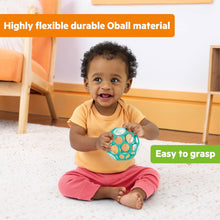 Bright Starts Oball Easy-Grasp Rattle BPA-Free Infant Toy in Teal