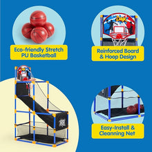 JOYIN Arcade Basketball Game Set with Hoop & 4 Balls for Kids