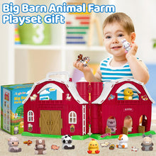 Aigybobo Farm Animals Big Barn Toys for 1 2 3 Year Old