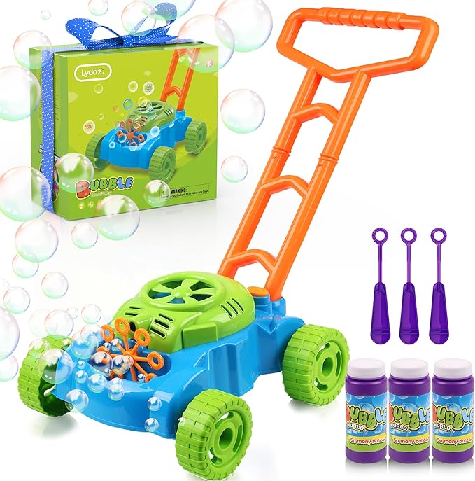 Lydaz Bubble Lawn Mower for Toddlers 1-3