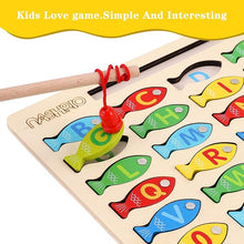 Magnetic Wooden Fishing Game Toy for Toddlers