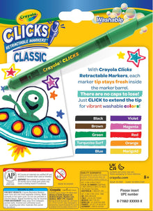 Crayola Clicks Retractable Tip Markers (10ct)