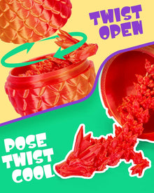 TBOLINE 4PCS 3D Printed Dragon Egg