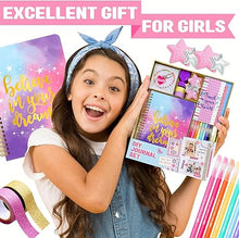 Nollh DIY Journal Kit for Girls - 26PCS Teen Tween Girl Gifts Trendy Stuff