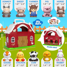 Aigybobo Farm Animals Big Barn Toys for 1 2 3 Year Old